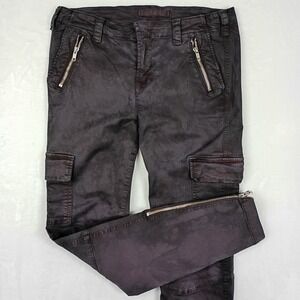 J Brand Maverick Cargo Pants Vin Lavish Purple Grey Slim Moto Utility Size 30